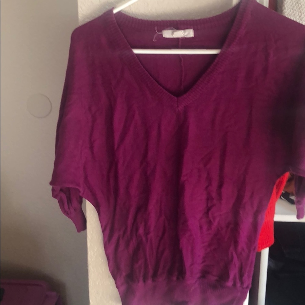 Purple half sleeve shirt